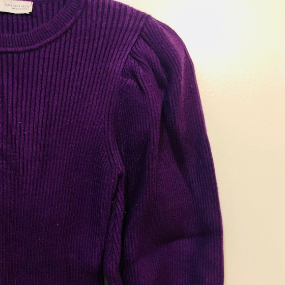 Purple Midi Sweater Dress - Picture 3 of 6